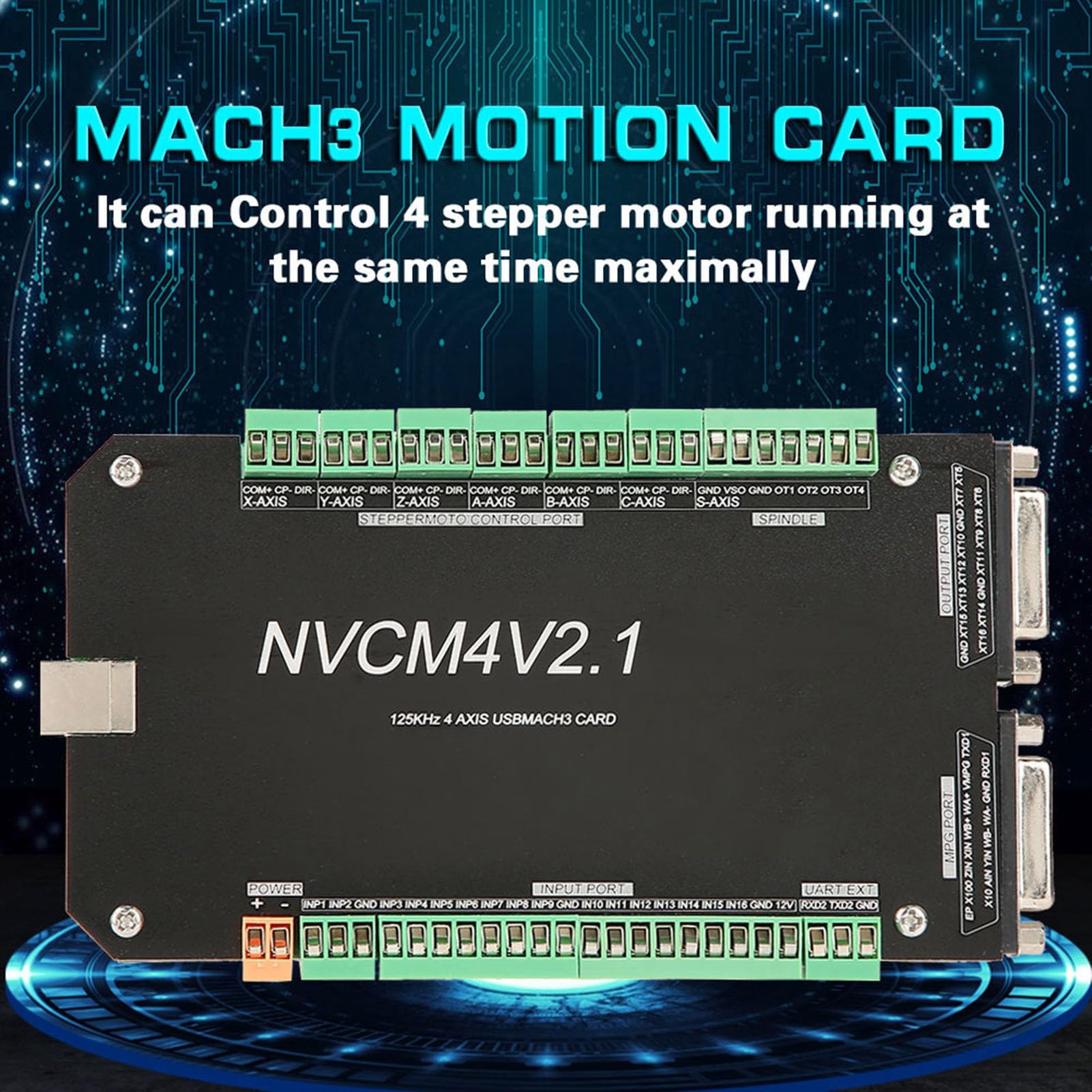 NVCM 6 Axes CNC Contrôleur USB Carte D'interface pour Moteur Pas à Pas