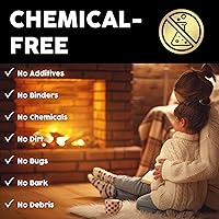 Vista 6 de Envi 8 bloques de combustible de madera dura (paquete de 6) – Aserrín comprimido 100% natural, combustión prolongada y alto calor para chimeneas