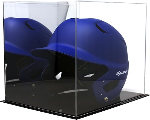 Vista 646 de Better Display Cases Versátil vitrina de acrílico transparente - Caja rectangular grande con base blanca 18" x 12" x 3" (BK09)