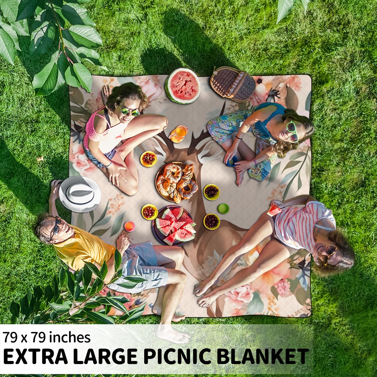 Outdoor Camping Bohemian Picnic Mat Retro Picnic Table, 49 OFF