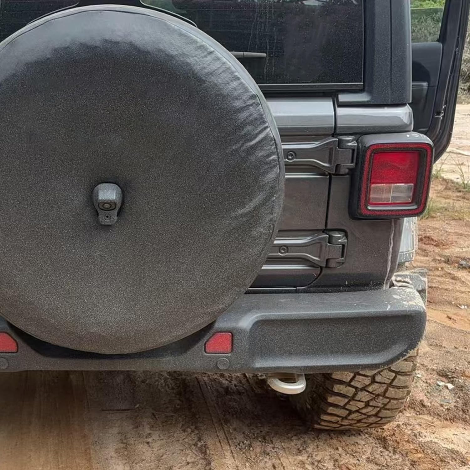 Rear Bumper Tow Hook Towing Bars Traction Fit for 2018-2024 2025 Jeep Wrangler JL JLU Accessories Stainless Steel Right Passenger Side Trailer Hitch Receiver (JL Right)