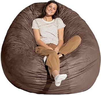 Jaxx 6 Foot Cocoon - Large Bean Bag Chair for Adults, Microsuede