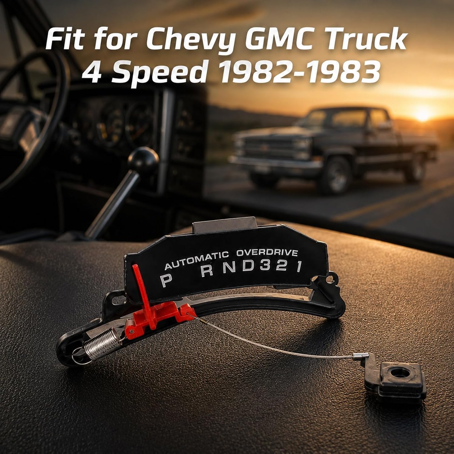Gear Shift Indicator Fit for Chevy GMC Truck 4 Speed 1982-1983