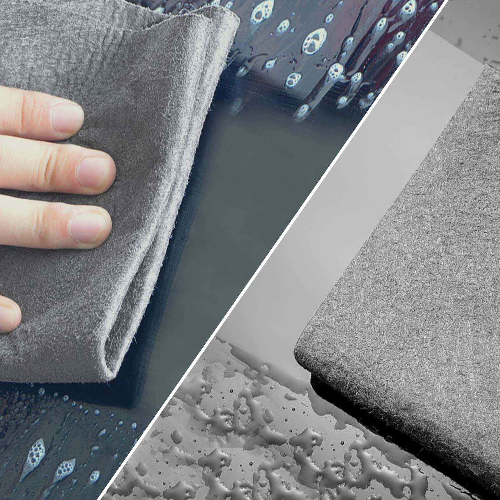 2pcs Thickened Magic Cleaning Cloth,Magic Cleaning Cloths for Glass,Magic Fiber Microfiber Cleaning Cloth,Thickened Magic Cleaning Cloth Microfiber Cleaning Rags for Home&Car cleaning tools(30*30cm) 4
