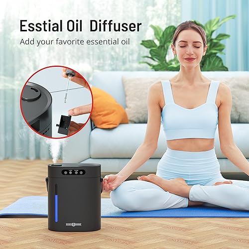 Miniatura 6 de Humidificador para dormitorio grande, humidificador PARIS RHÔNE de llenado superior de niebla fría de 6 litros y difusor de aceite esencial, 60