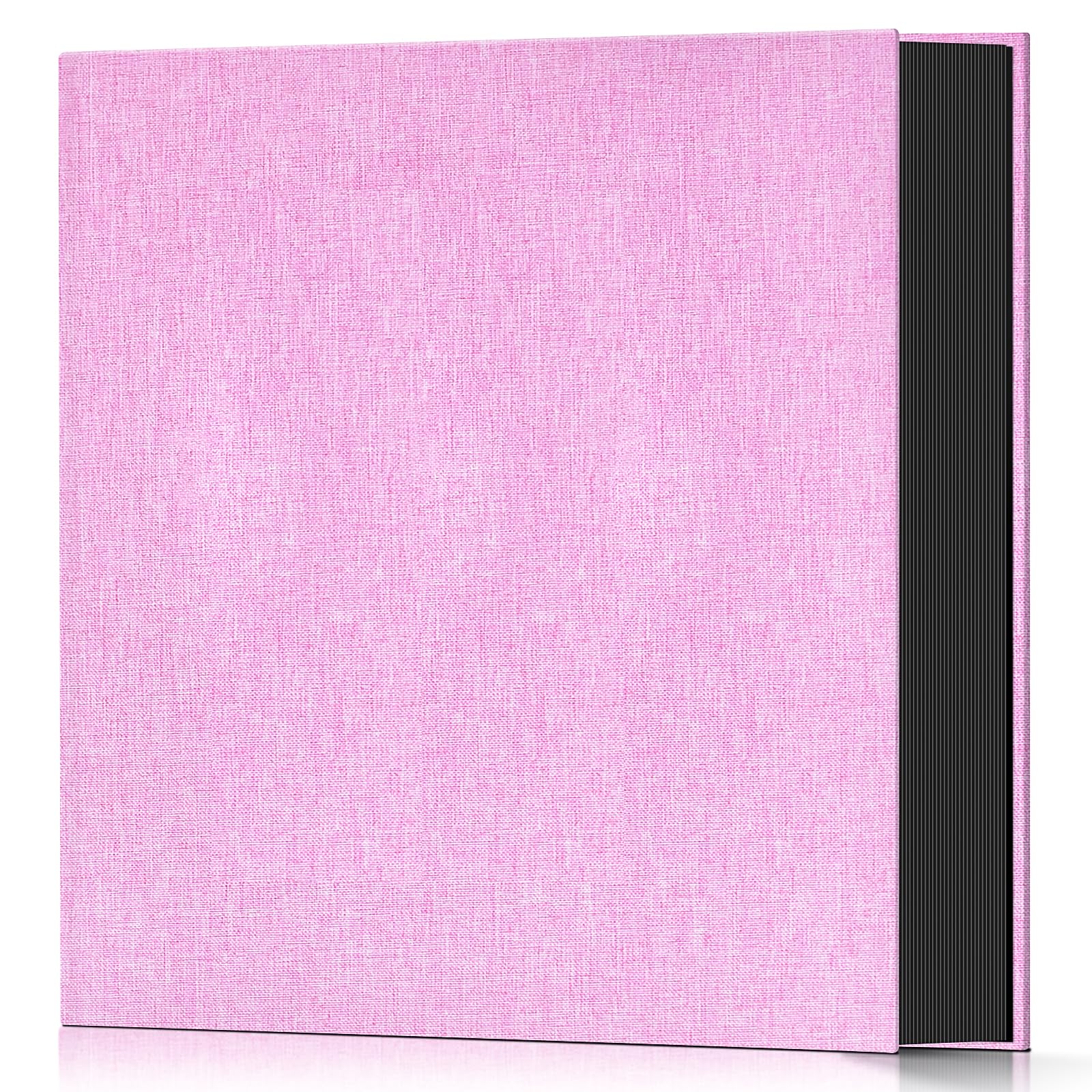 Popotop Pink Photo Album 4X6 600 Pockets For Wedding Gifts,Linen Hardcover Picture Albums For Family Anniversary Baby Vacation Pictures