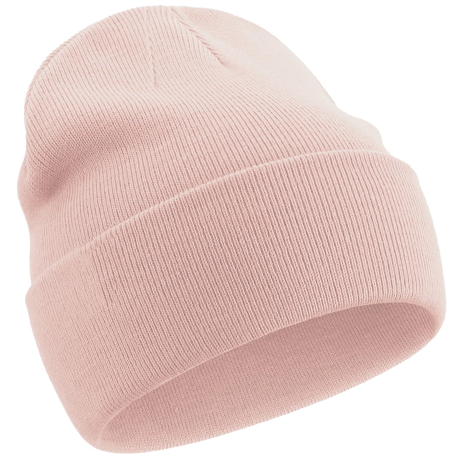 choshion 100 Cotton Beanie Hats for Women Men Winter Soft Warm Knit Cuffed Hats Fisherman Beanie Skull Cap