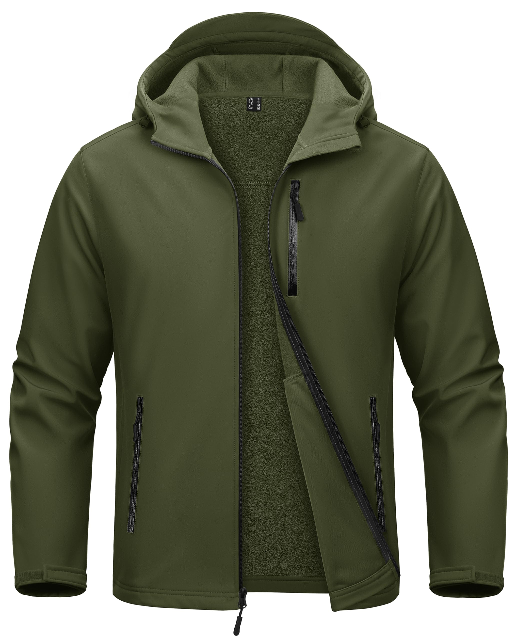 MAGCOMSEN Men's Waterproof Fleece Lined Rain Jacket