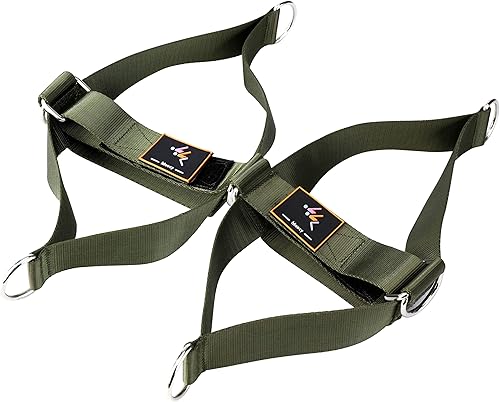 Miniatura 2 de MOOCY Paquete de 2 correas de pie para máquina de cable, accesorios de fitness, correas de tobillo, glúteos, retroceso, ejercicio de pierna para