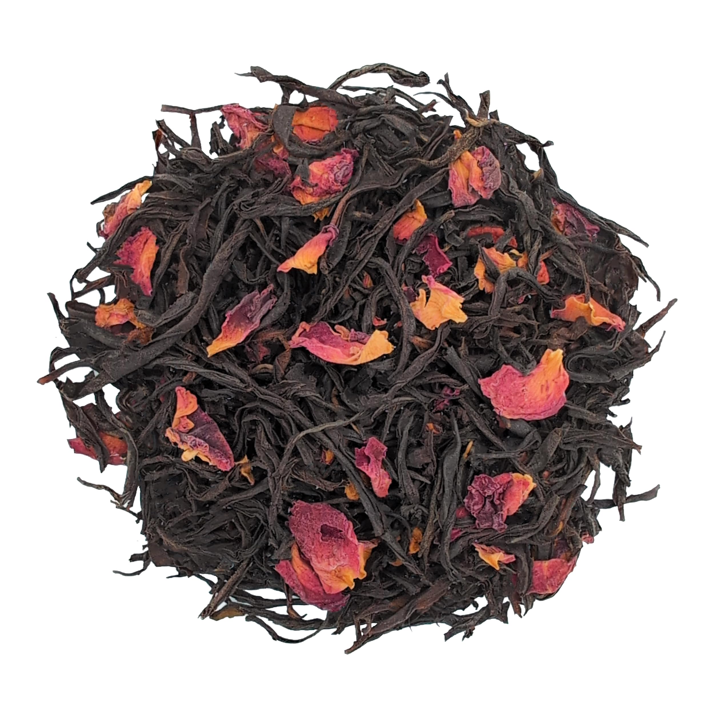 TeaClub Ladies Breakfast Schwarzer Tee Lose 500g – Schwarztee Rosentee | Mittelkräftiger Schwarzer Tee lose mit echten Rosenblüten, süßlich-blumiges Aroma, ohne Aromazusatz, glutenfrei, Black Tea