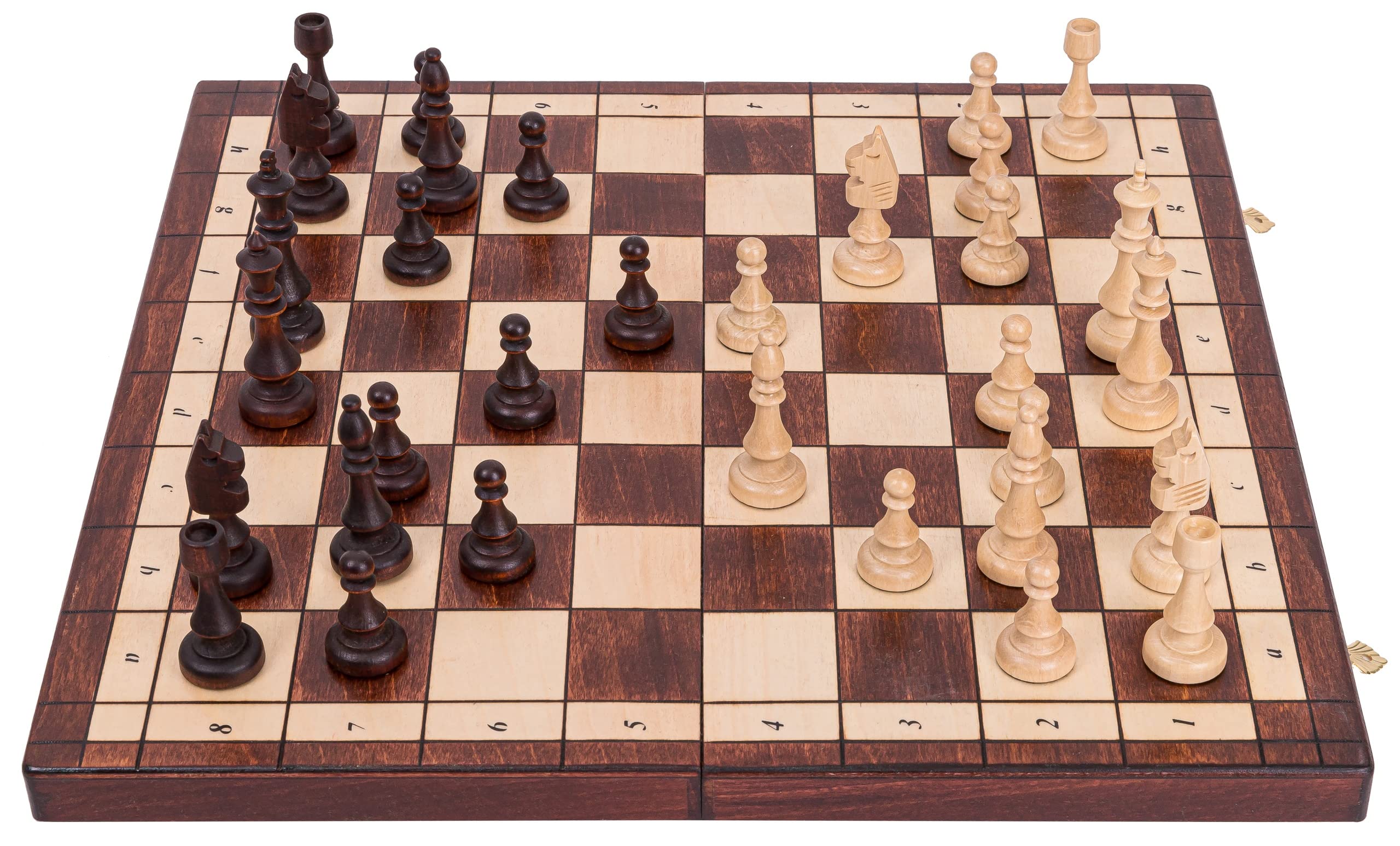 Square - Schach Schachspiel - MAGNETISCHE 350 - Schachfiguren & Schachbrett aus Holz