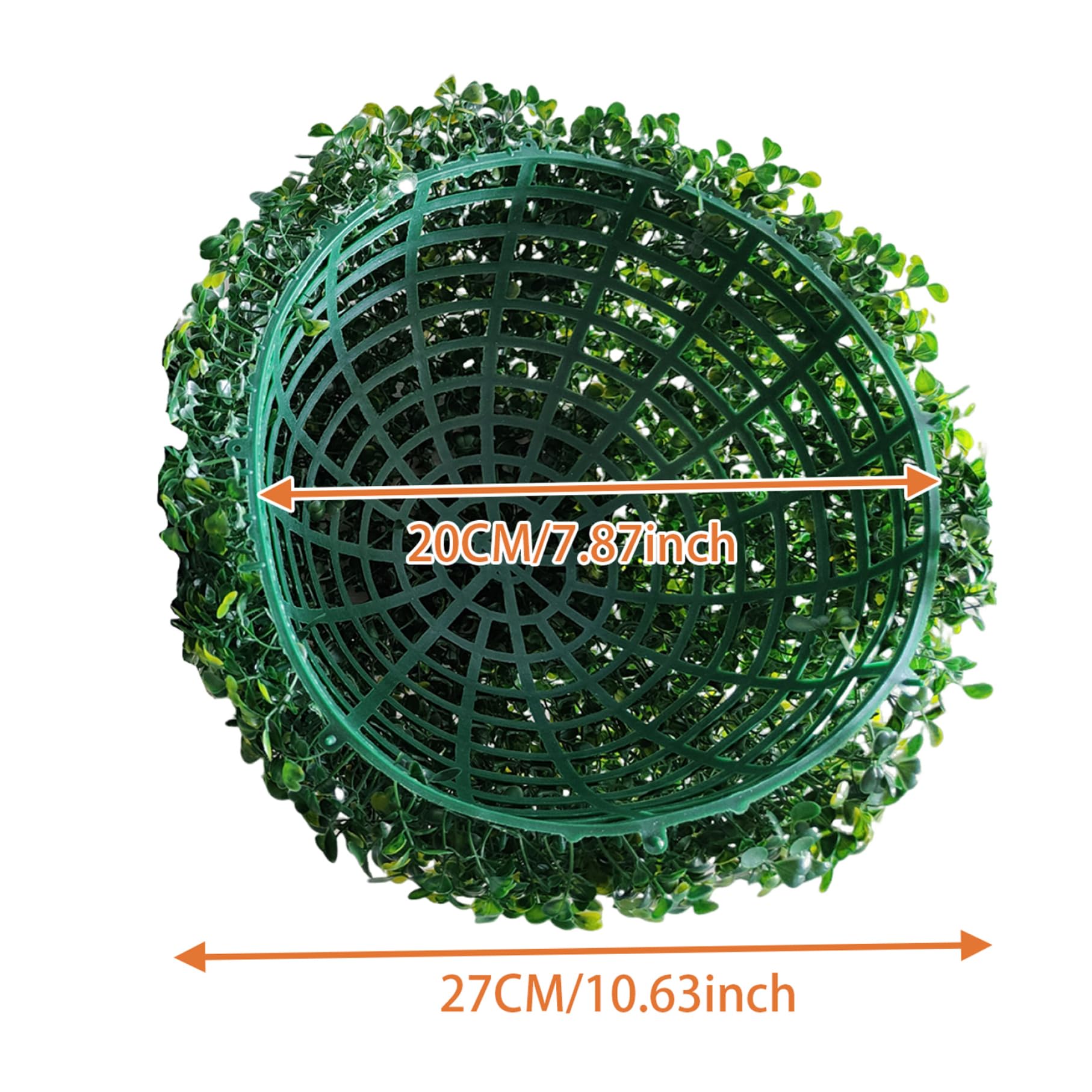 Boules topiaires de 11 Pouces Faux buissons de bœuf bœuf Arbre topiaire décoratif en Plastique Artificiel pour arrière-Cour, Balcon, Jardin, Mariage, Faux buissons