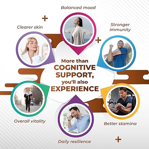 Miniatura 3 de Fórmula orgánica 10 en 1 de hongos, con melena de león, Cordyceps Reishi, Shiitake, Maitake, Chaga, sin OMG, sin gluten, sin soja (150 unidades