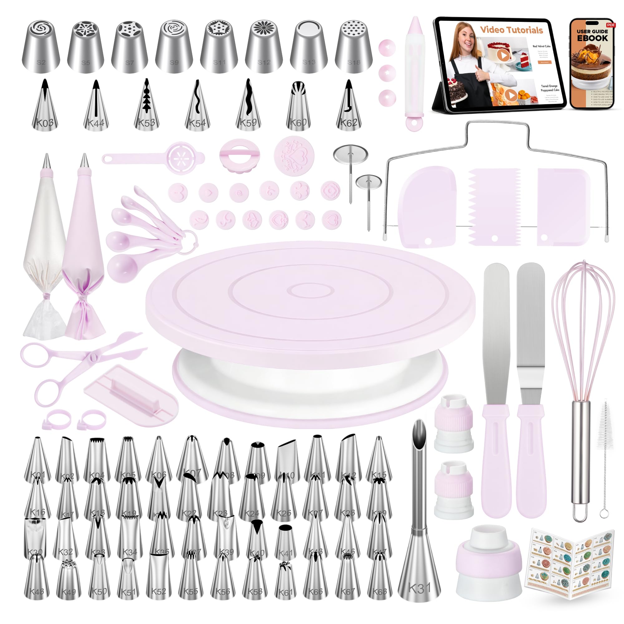 Kootek Cake Decorating Kit - Baking Tools for Beginners -12