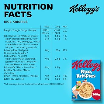 Kellogg's Cereals & Cornflakes Mix - 2 x Kellogg's Choco Krispies Chocos Frosties & Rice Krispies - No Artificial Colours and Flavours