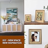 Vista 5 de KOLWOVEN Cincha cuadrada de caña de ratán de 24 pulgadas de ancho, hoja de 24 x 24 pulgadas (2 pies), tela de caña de mimbre de tejido cerrado