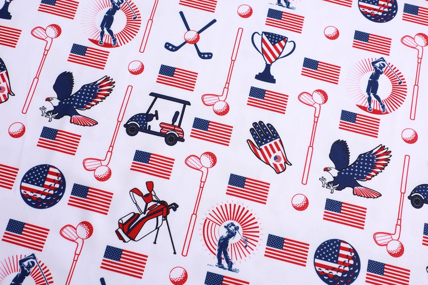 Men's Golf Polo Shirts Funny Golf Shirts for Men Performance Moisture Wicking Quick Dry Athletic Short Sleeve Shirts - Image 7