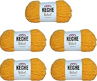 Vista 32 de Keche Hilo de terciopelo para ganchillo, manta de felpilla suave, voluminosa, hilo amigurumi, 3.53 oz (132 yardas), color menta