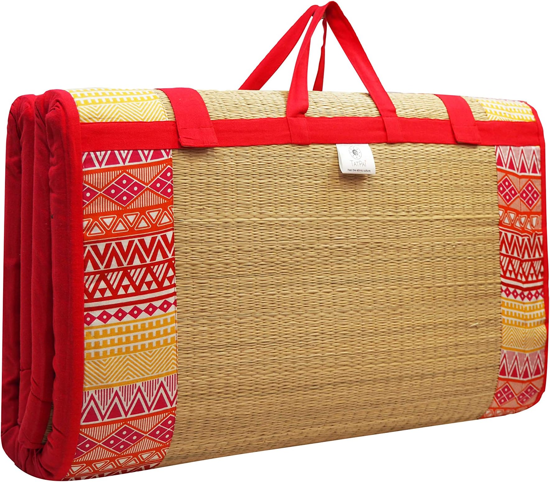 Home Tex Life Kora Grass Cushion Sleep Healthy, Easy Portable and Folding Mat (Deep West,5 X 6 Ft,20 Mm Thickness)