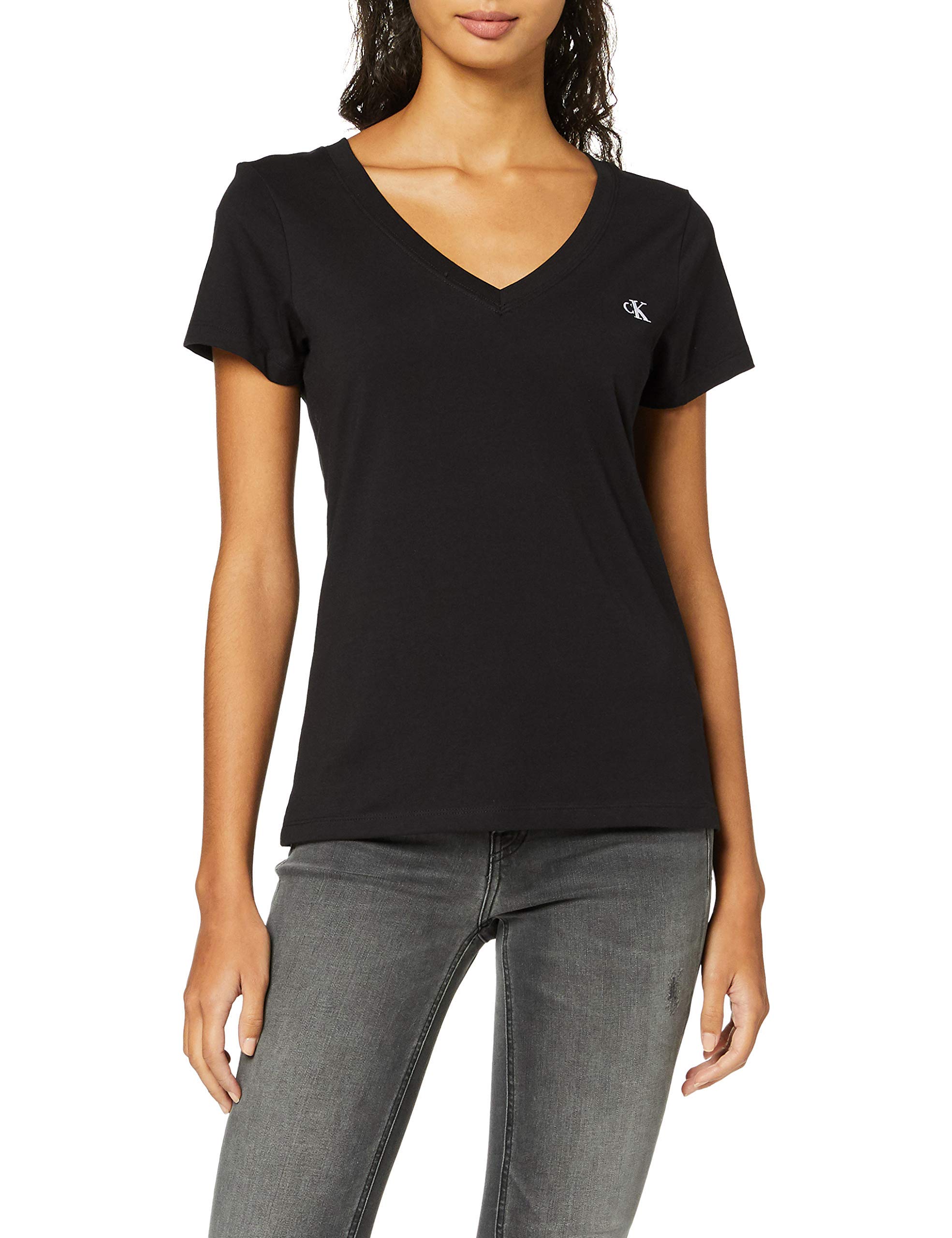 Calvin Klein Camisetas de Punto de Manga Corta para Mujer