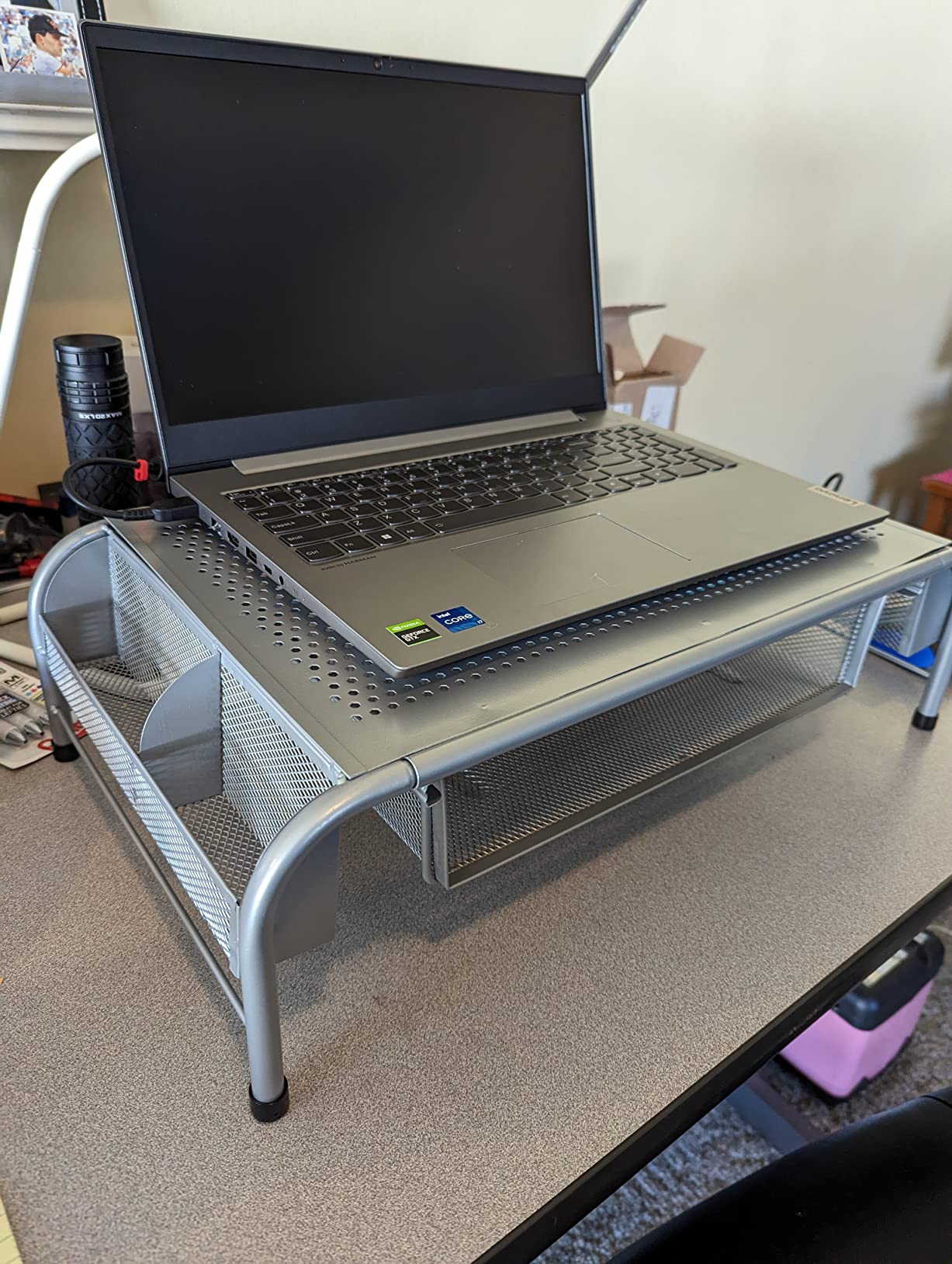 6/mo Finance SimpleHouseware Metal Desk Monitor Stand Riser with