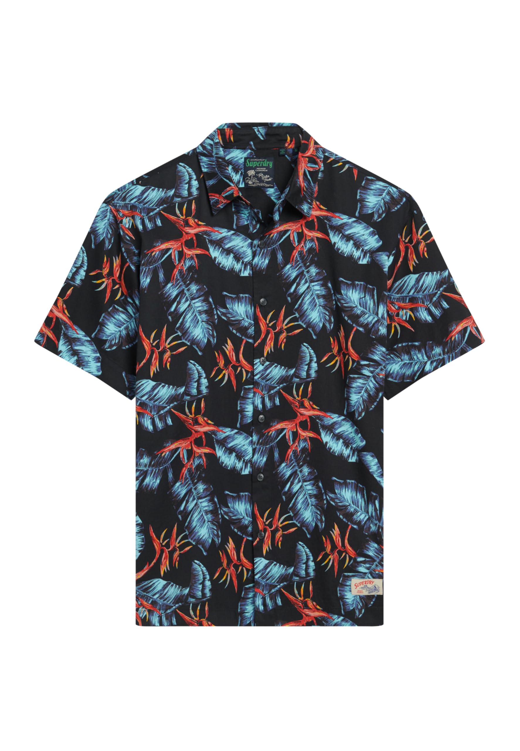 Superdry Bleu Hawaiian Shirt