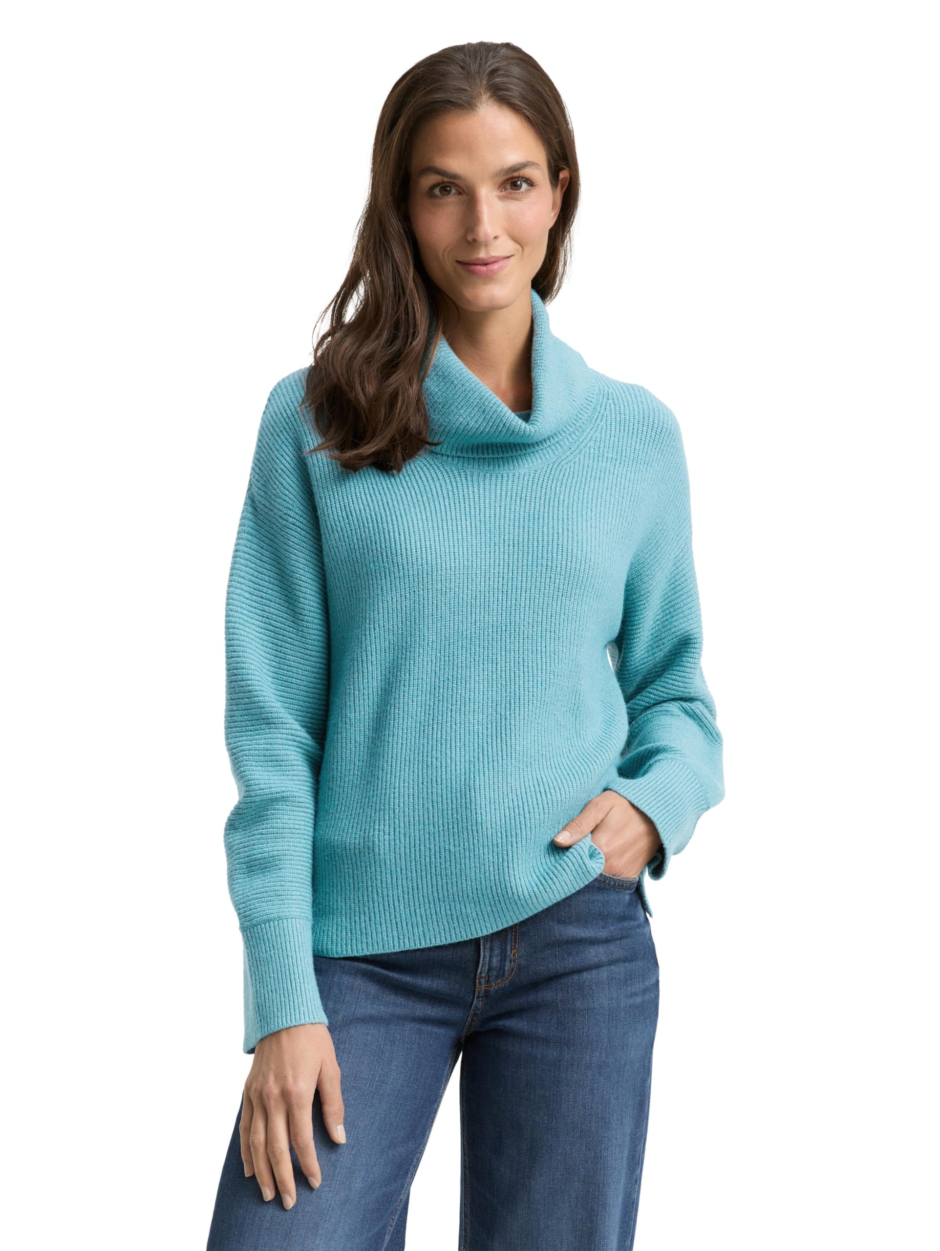 TOM TAILOR Damen 1049160 Oversize Rollkragenpullover