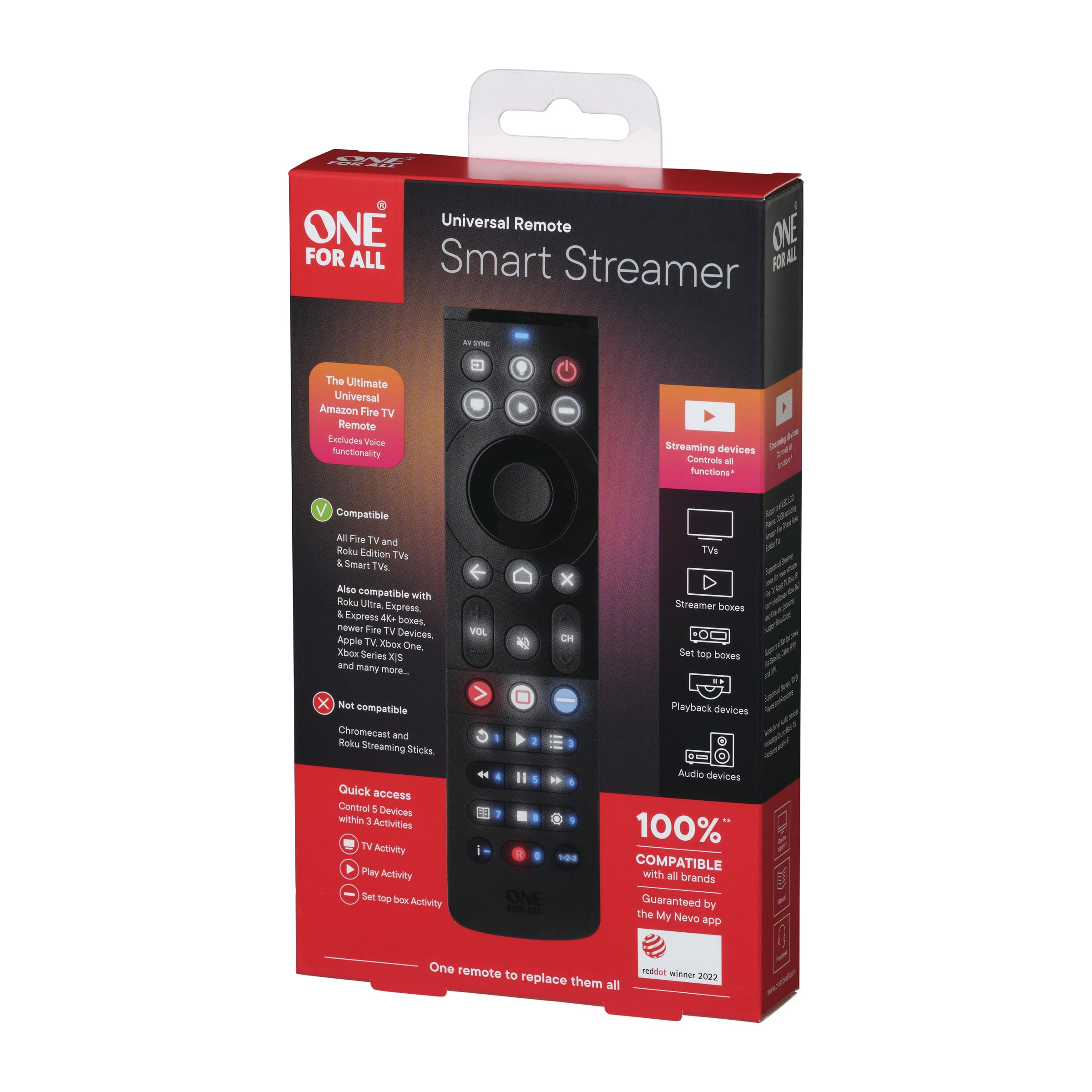 One For All Télécommande Smart Streamerl (URC7945)