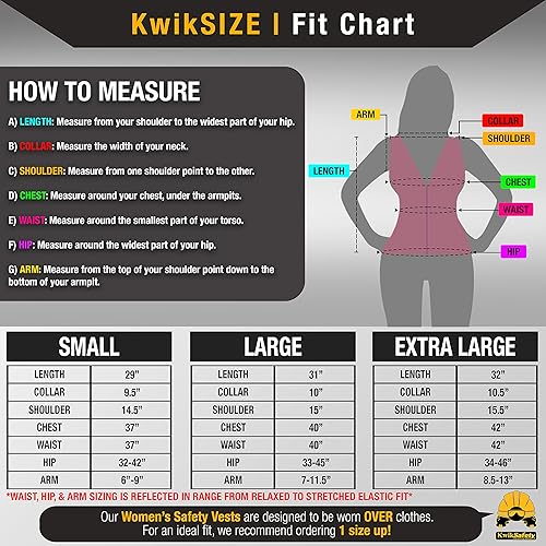 Miniatura 3 de KwikSafety - Charlotte, NC - FIREFLY Women's Athletic Safety Vest  High Visibility Running Cycling Sleeveless Jacket