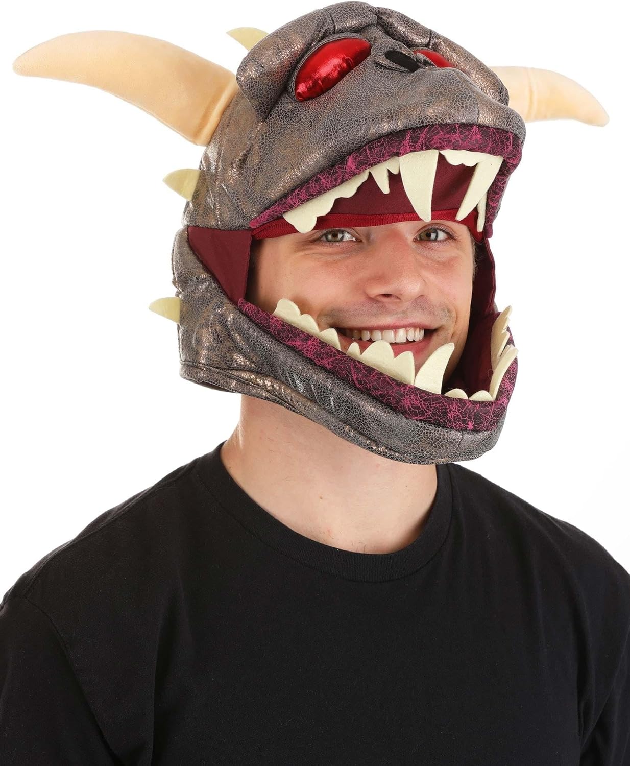 GHOSTBUSTERS Adult Terror Dog Costume Mask/Hat, Suede & Fiber Filled, Adjustable Headlining - Officially Licensed - Image 3