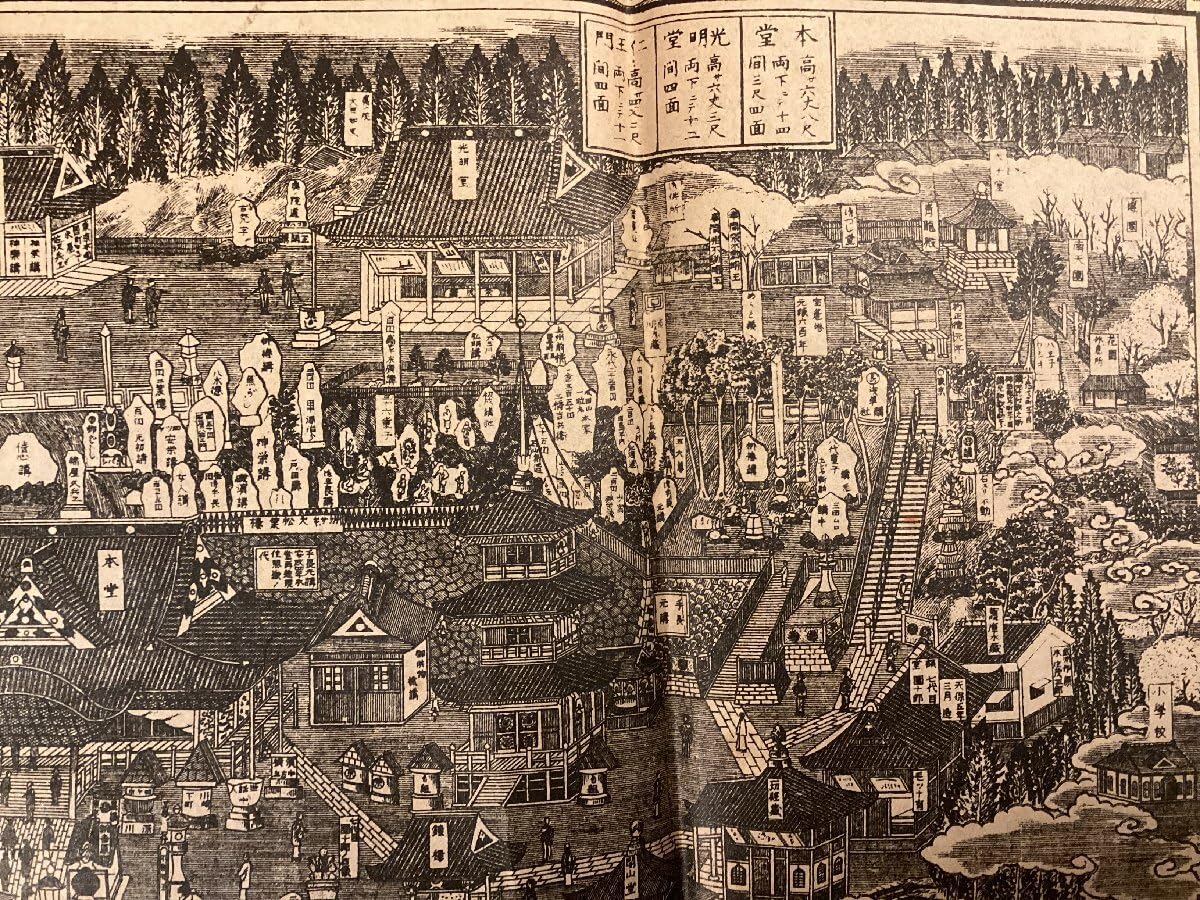 Amazon.co.jp: RR-6848成田山全図 大正元年改正 成田山不動明王