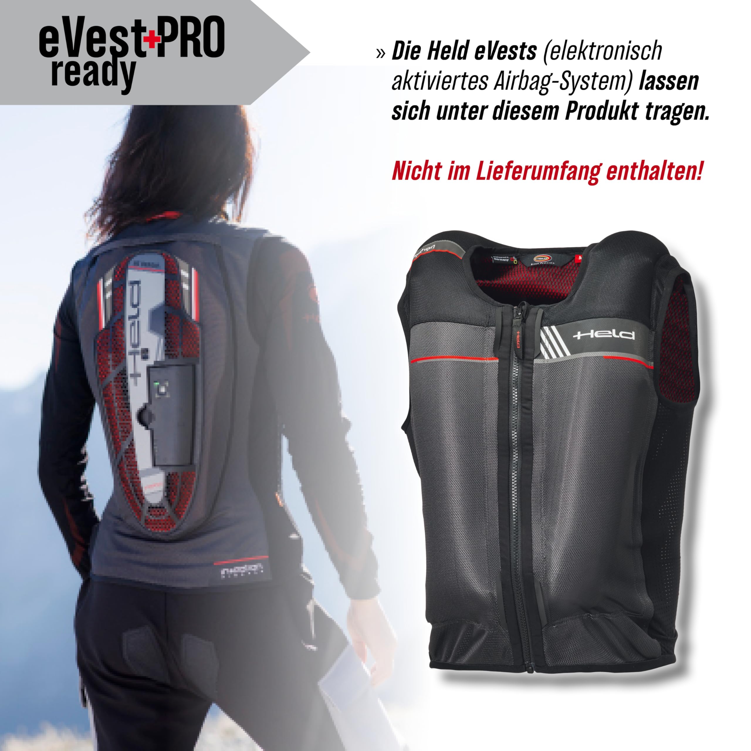 Held Zorro St Wasserdichte Damen Motorrad Textiljacke Zorro ST Top Chaqueta de excursión Mujer (Pack de 1)