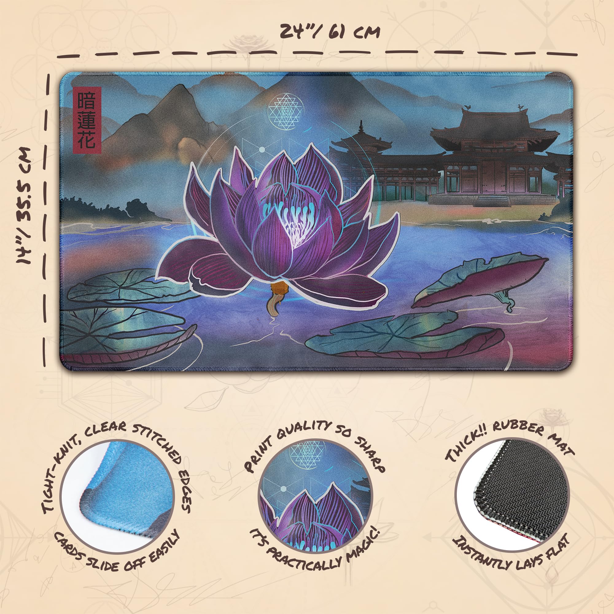 MTGプレイマット　BlackLotus Amazon.co.jp: Black Lotus カスタムボードゲーム MTG プレイ