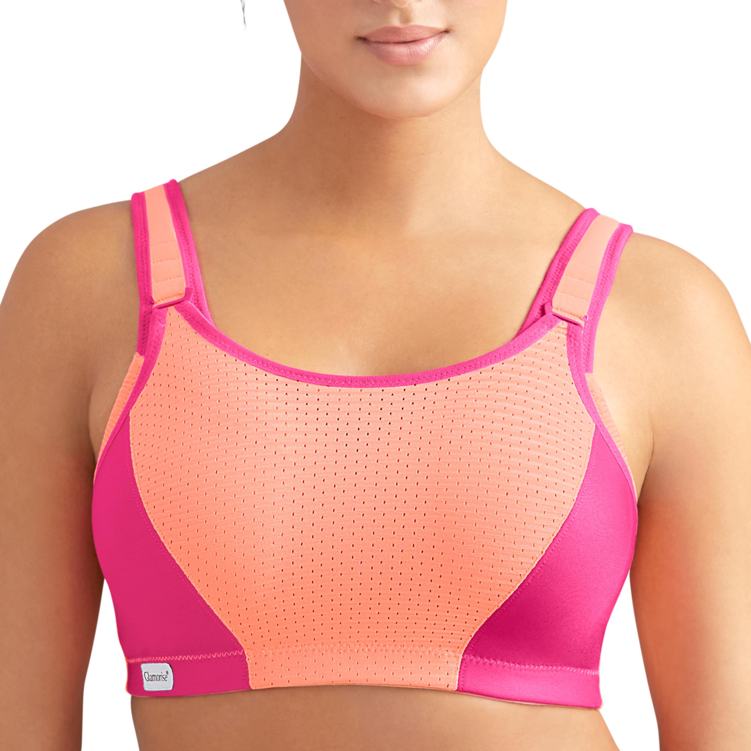 Glamorise Adjustable Wire-Free Sport Bra Sujetador Mujer (Pack de 1)