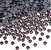 Vista 66 de 1440 piezas de diamantes de imitación termoadhesivos SS20 color púrpura2 con parte posterior plana, gemas de cristal de vidrio para ropa, camisas