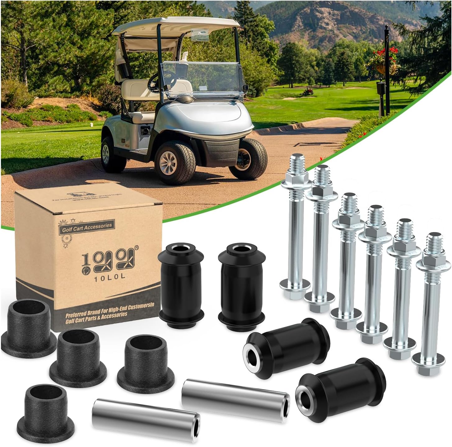 A Arm Bushing Kit Suspension Bushing & Sleeve Kits Fits EZGO RXV 608086 601340 602085 601754 602415 600525