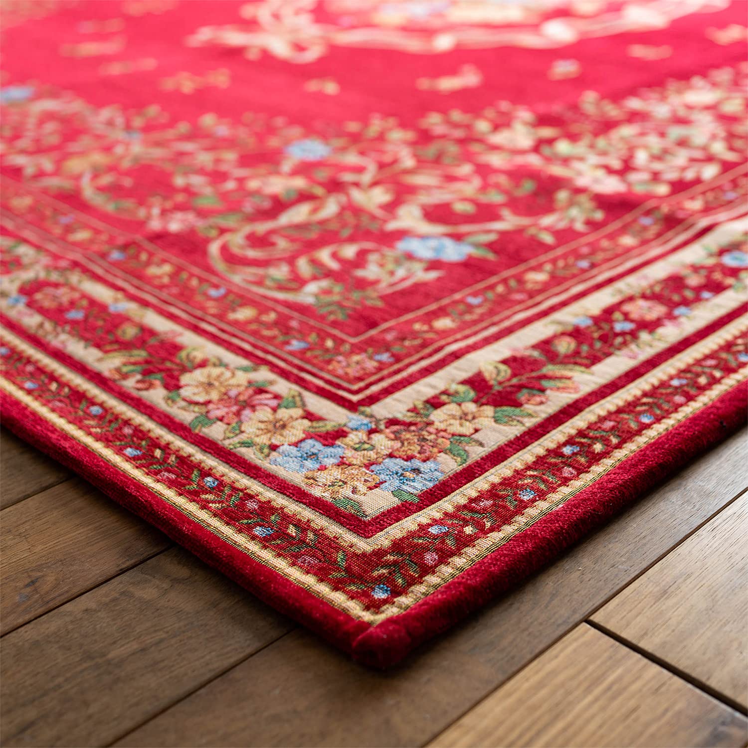 Amazon.co.jp: 048 Floral Pattern Carpet Gobelin Tapestry Chenille