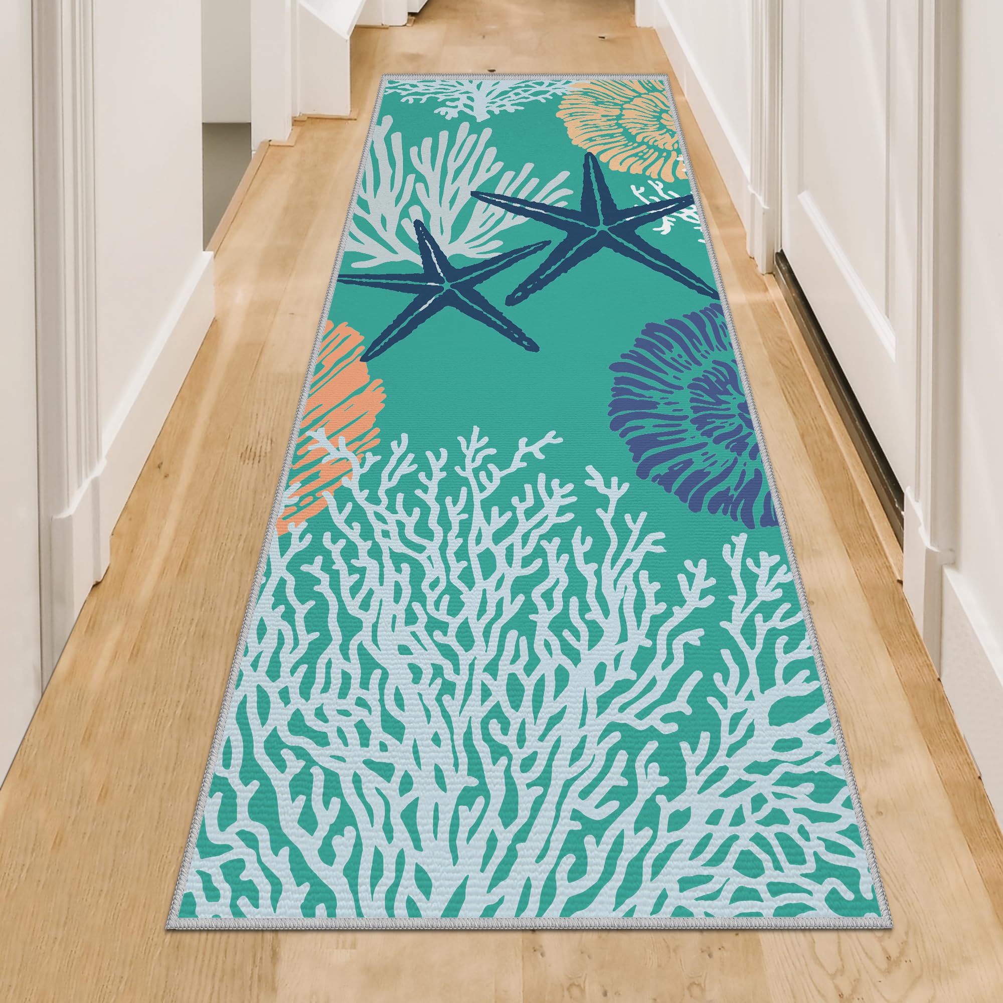 Amazon.com: Tritard Coastal Runner Rug Nautical Hallway Rugs Beach