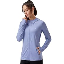 Soothfeel Women UPF 50 + سترة واقية من الشمس قميص طويل الأكمام للنساء مع المشي لمسافات طويلة في الهواء الطلق