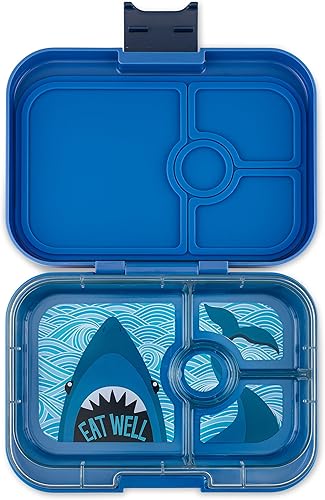Yumbox Panino - Lonchera Bento a prueba de fugas para niños y adultos (tiburón azul surf)