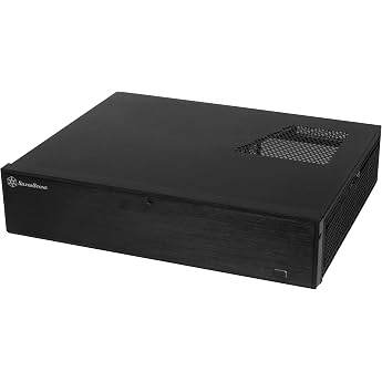 SilverStone SST-ML04B - Milo Slim HTPC Micro ATX Silent Computer Case lockable black