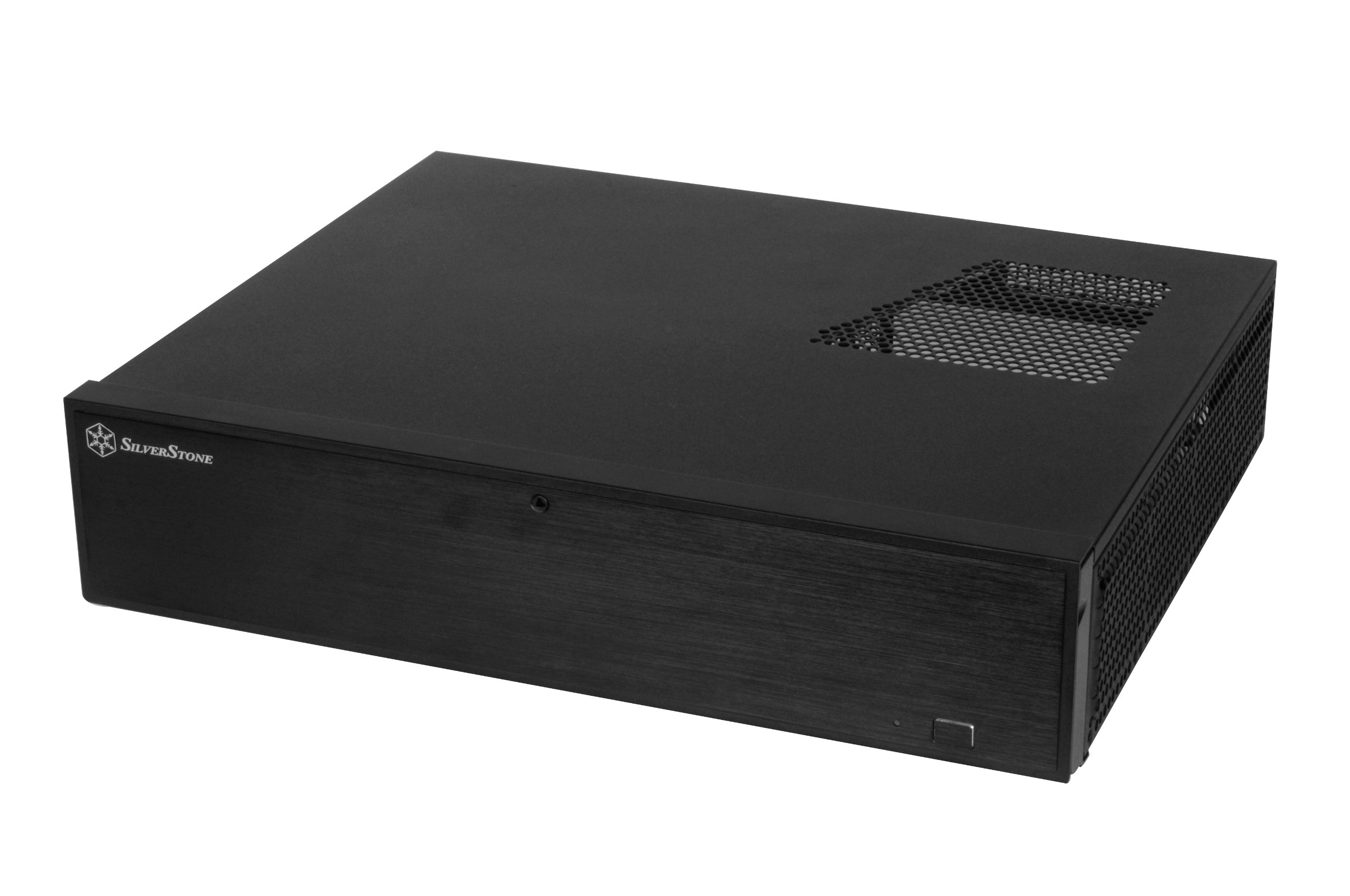 Technology SST-ML04B - Milo Slim HTPC Micro ATX Silent Computer Case, lockable, black