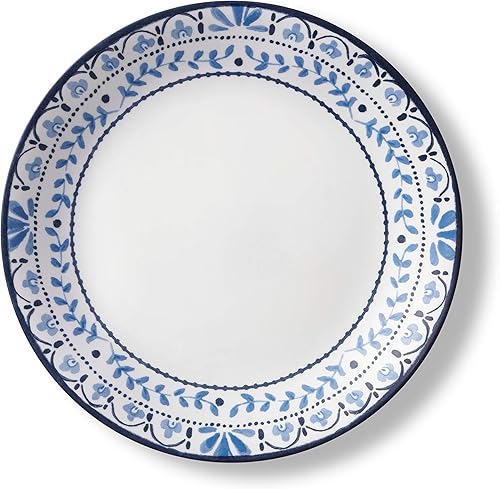 Miniatura 8 de Corelle - Vajilla resistente a desportilladuras Classic Cafe Blue, Indigo Speckle, gris (Mystic Gray), Portofino, Líneas simples, Simple Sketch,