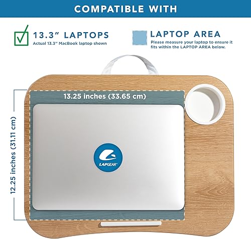 Miniatura 9 de LapGear - Soporte para portátil y vaso, plataforma para dispositivos, compatible con portátiles de hasta 15.6pulgadas