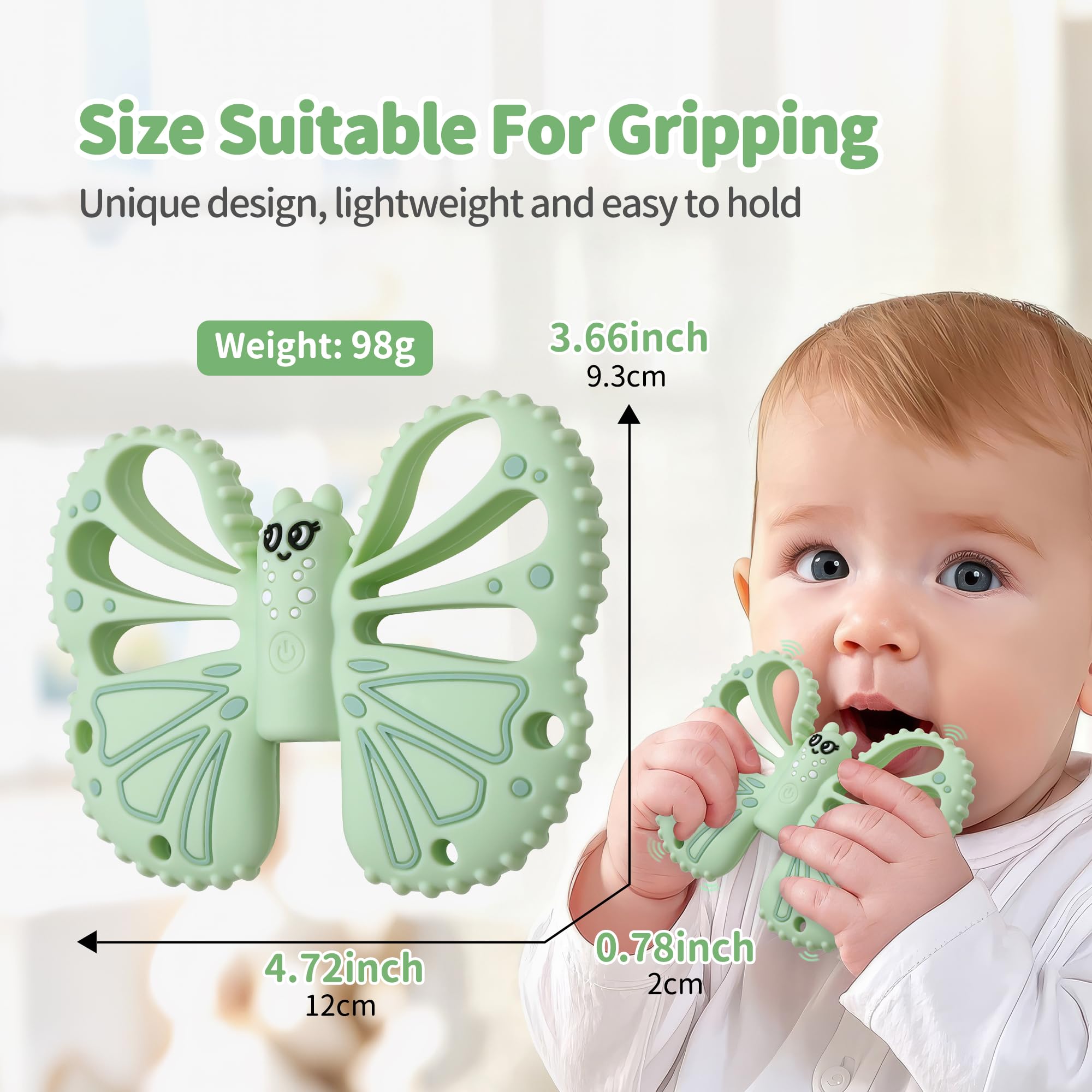 amazon vibrating teether Amazon.com : Vibrating Sensory Teething Toys,Baby Toys 6-18 Months, Autism  Support & Oral Development, USB Rechargeable Teether for Toddlers, 1-2 Year  Old Boys Christmas Girls Gifts idea(Green) : Baby main image 1