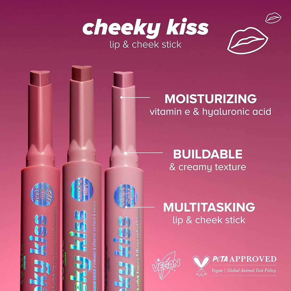 Amazon.com : Lottie London Cheeky Kiss in Just My Type, Multi