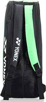 YONEX Badminton Racquet Bag ACE2 0226 BT6 | ACE2 Series Thermal Lining Compartment |Eronomic STRPS |Available as Backpack|Hand Carry |Accessories & 6 Racquet Comaprtment|Wide Shoe Packet