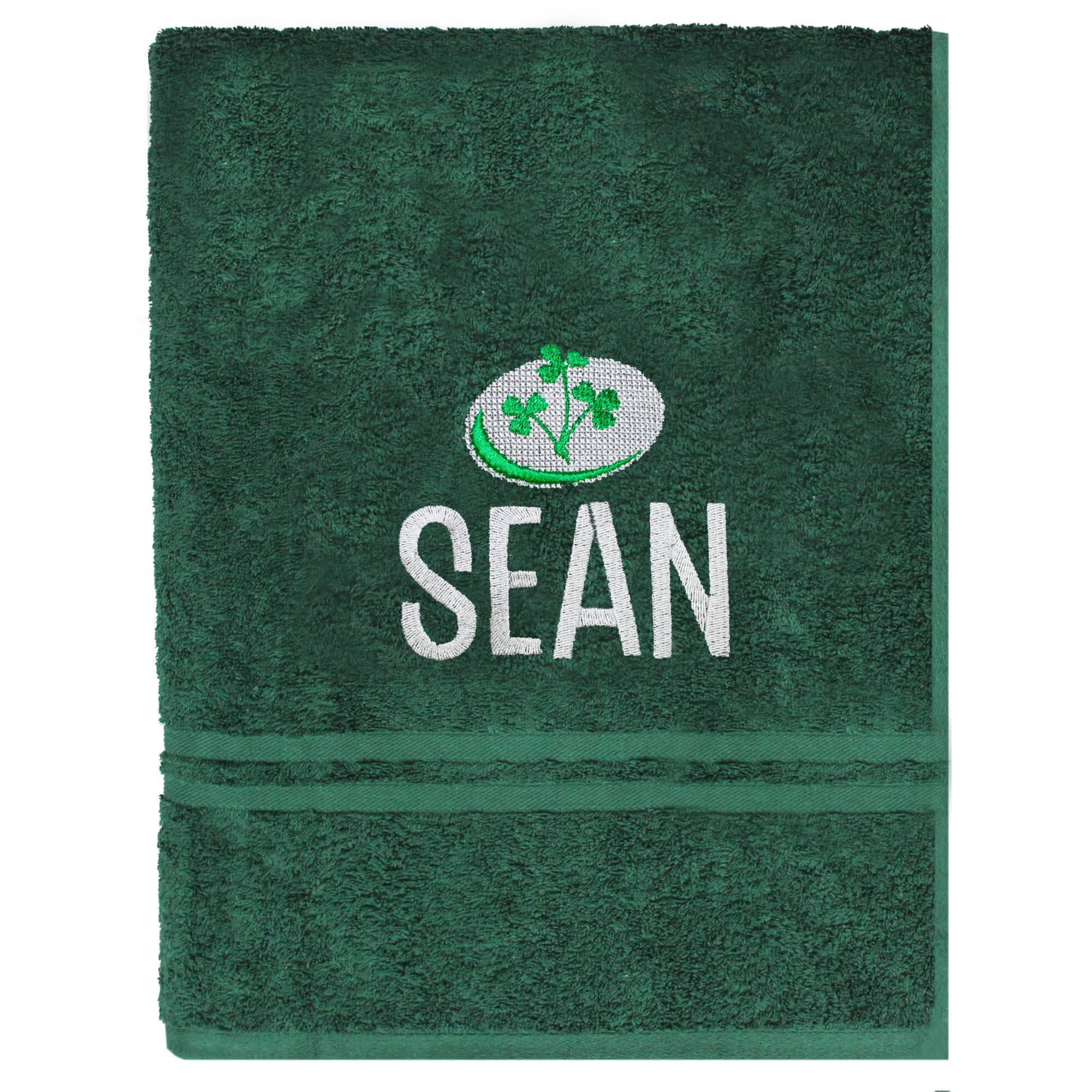 Teddyt's Men's Ireland Personalised Rugby Bath Towel (Ireland)