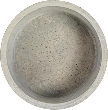 Bloomingville A75500081 Set of 2 Grey Round Decorative Cement Lids Boxes