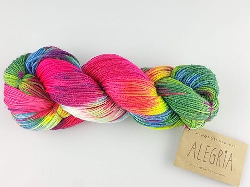 Manos Del Uruguay Alegria A9452 Candombe, 3.53 oz, hilo teñido a mano